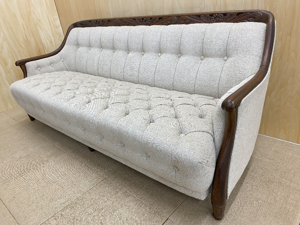 ソファ張り替えビフォーアフター