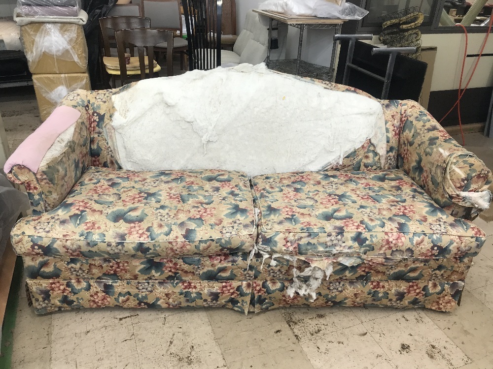 ソファ張り替えビフォーアフター