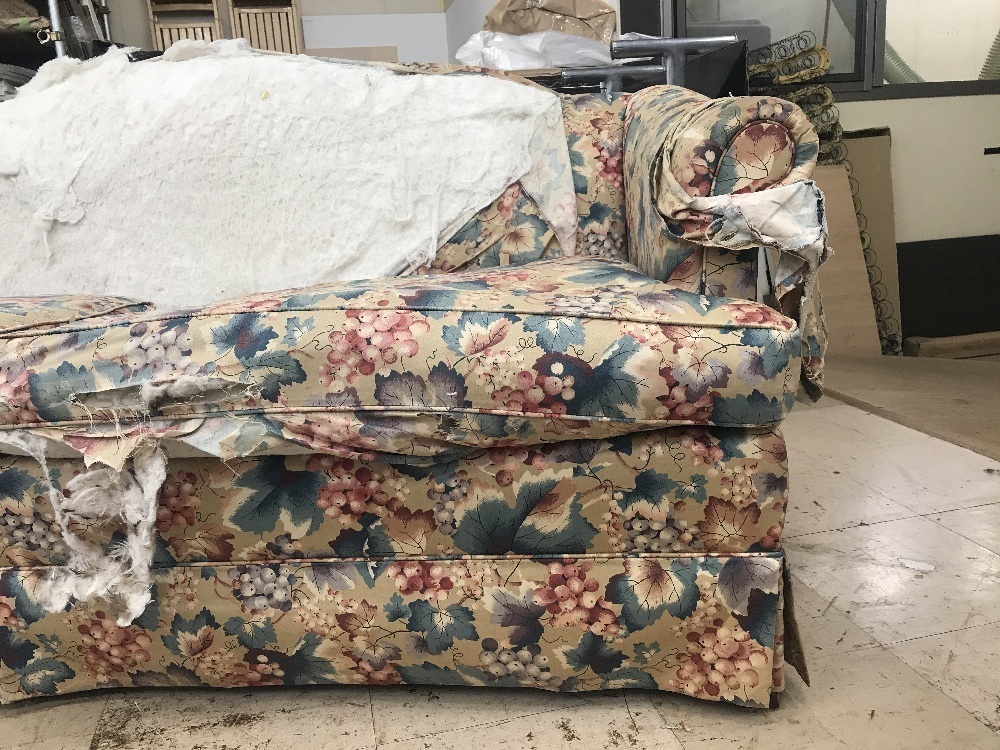 ソファ張り替えビフォーアフター