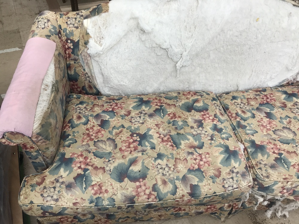 ソファ張り替えビフォーアフター