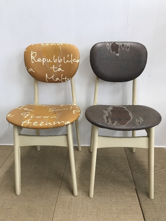 椅子の張り替えビフォーアフター