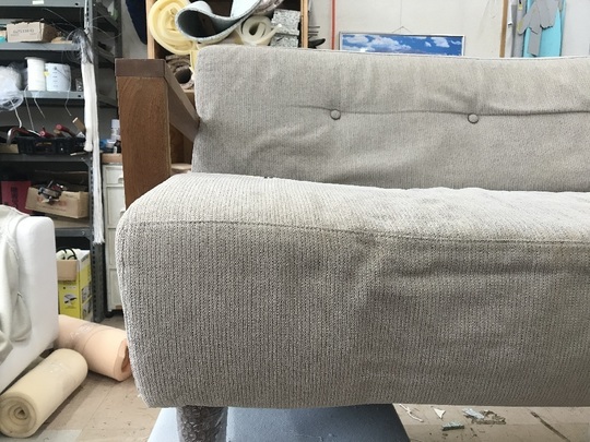 ソファ張り替えビフォーアフター