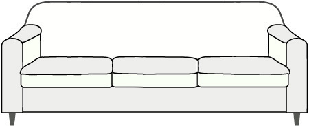 3人掛けソファの張り替え修理「イマトク工芸」埼玉県所沢市