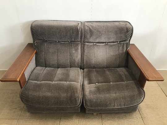 ソファ張り替え、バネ修理ビフォーアフター