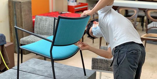 椅子・ソファーの張替え修理「イマトク工芸」埼玉県所沢市