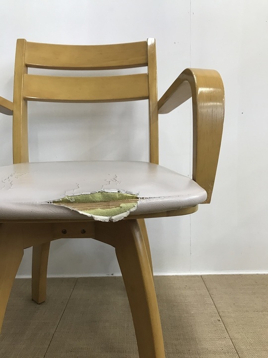 椅子の張り替えビフォーアフター