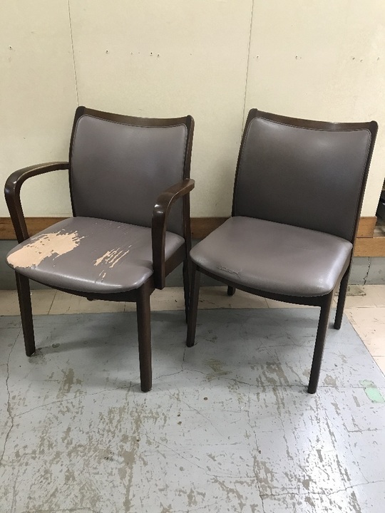 椅子の張り替えビフォーアフター