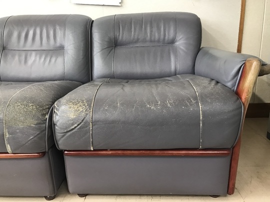 ソファ張り替えビフォーアフター