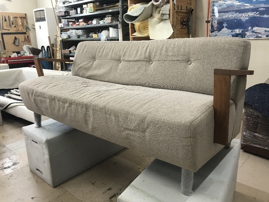 ソファ張り替えビフォーアフター