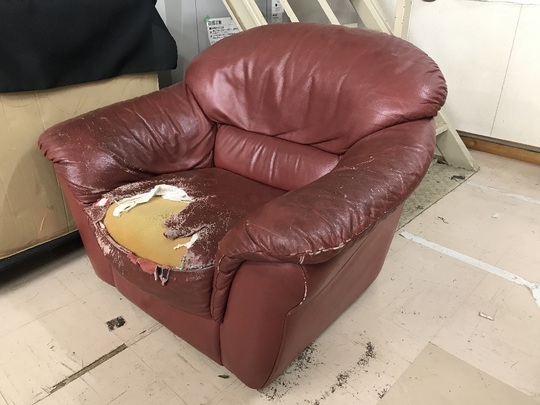 ソファ張り替え、バネ修理ビフォーアフター