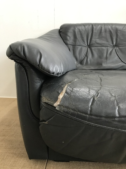 ソファ張り替え、バネ修理ビフォーアフター