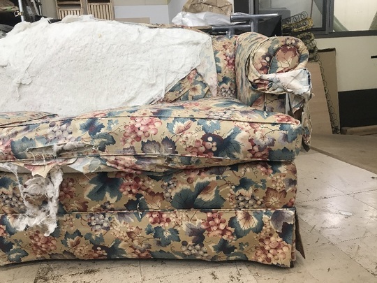 ソファ張り替えビフォーアフター