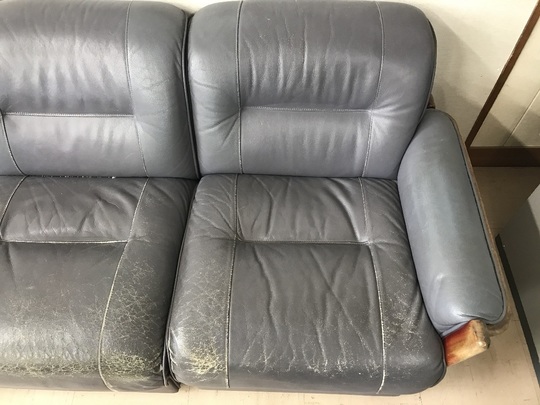 ソファ張り替えビフォーアフター