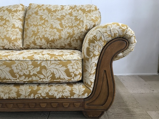 ソファ張り替え、バネ修理ビフォーアフター