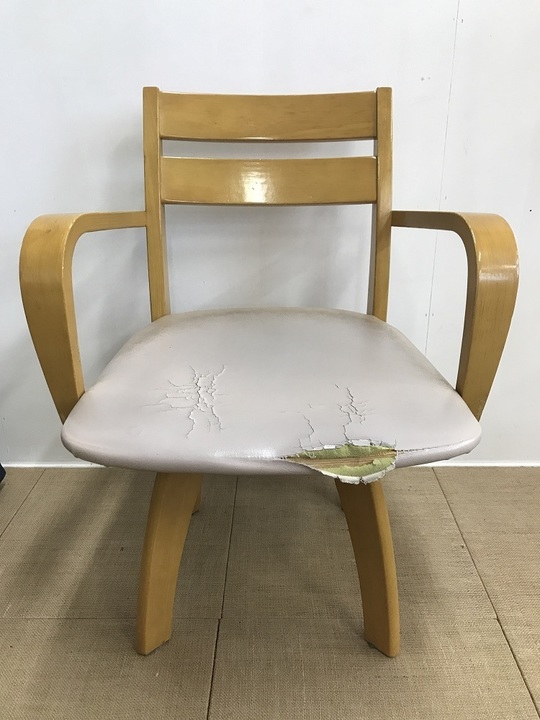 椅子の張り替えビフォーアフター