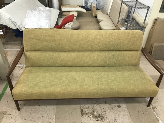 ソファ張り替え、バネ修理ビフォー