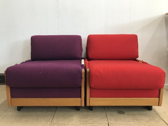 ソファ張り替え、バネ修理ビフォー