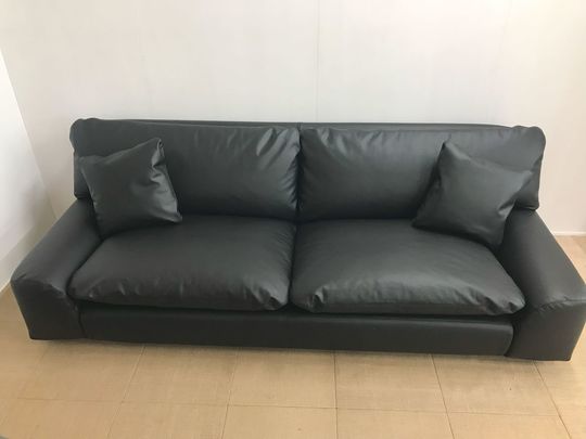 3人掛けソファ張り替え、バネ修理アフター