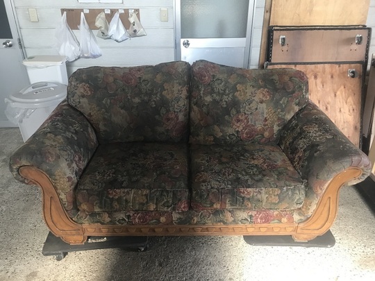 ソファ張り替え、バネ修理ビフォー