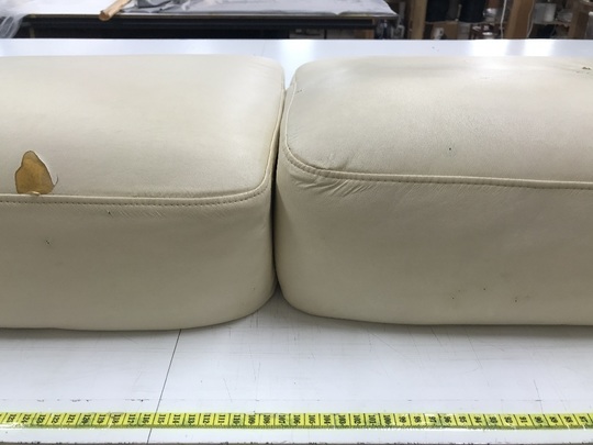 ソファ張り替え、バネ修理ビフォーアフター