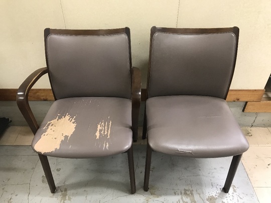 椅子の張り替えビフォーアフター